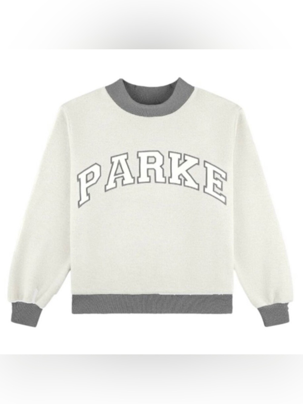 PARKE Inside Out Mockneck Sweatshirt in Stormy XXL